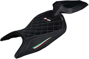 TAPPEZZERIA ITALIA Rivestimento Sella Compatibile con RS 660 (21-22) modello Mamba Velvet (Tricolore)