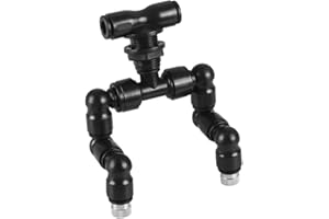 MIOYOOW Buses de Brumisation pour Reptiles, Arroseur Brouillard Reptiles Réglables à 360° Buse Décharge d'eau Réglable pour Réservoir de Forêt Tropicale et Terrarium de Reptiles (Tête Simple ou Double)