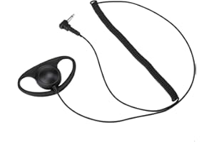 CIGEMAY Auricolare, Jack da 3,5 mm Tipo D-Shell Solo ascolto / ricezione Auricolare Auricolare, Auricolare con gancio per l'orecchio morbido, per radio bidirezionale, per telefono Ricetrasmettitori radio Moto