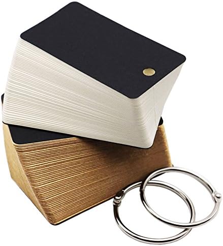 SUNSWEI 200 Pcs Craft Paper Notepad, Blank Memo Flash Cards Study Cards, Scratch Pad and Index Card for Taking Notes and Studying (Color 200)