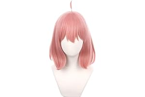 ZGNGLIZ Anime Yor Forger Cosplay Perücke für Spy Family Cosplay Perücken Rollenspiel Perücke mit gratis Perückenkappe (Anya Forger)