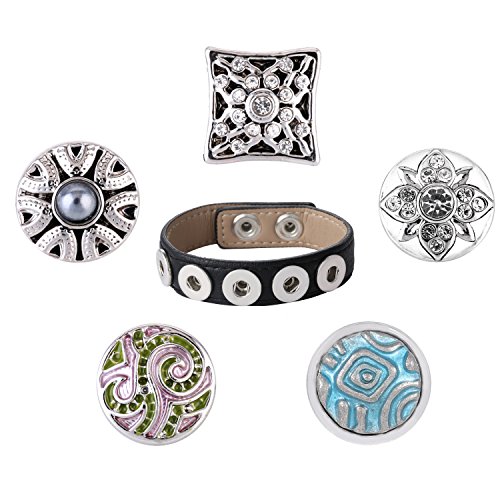 Morella Ladies SMALL Snap Click Button Set 5 Buttons Ø 12 mm 0,47