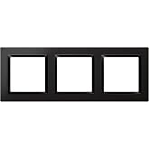 SIMON 10 FRAME WALL SWITCH 3 ELEMENTS MATTE BLACK INTERIOR IP20
