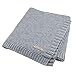 Produktbild Focus Süßigkeit-Farben-Baby-Decke Baby Bio-Acryl Strick Newborn Swaddle Tuch-Verpackungs-Kleinkind Swaddler 100x80cm grau