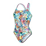  Speedo Glow Ball Double Crossback Bañador, niñas, Rosa (Electric Pink/Spearmint/Bondi), 30