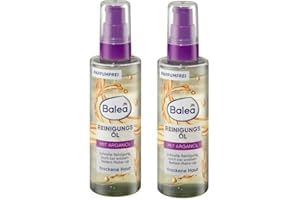 GENERISCH Balea Reinigungsöl, Parfumfrei, Mit Arganöl, Für Gesicht, Augen und Lippen, Für trockene Haut 2x100ml