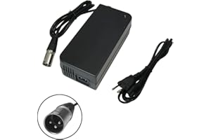 Trade-Shop 4A Chargeur rapide pour batteries 48 V avec prise XLR 3 broches 18,5 mm x 15,5 mm