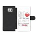 Produktbild Give Me Love I've Been Craving More Pop Music Teenager Quote Faux Ledertasche Hülle fürSamsung Galaxy S6 Edge