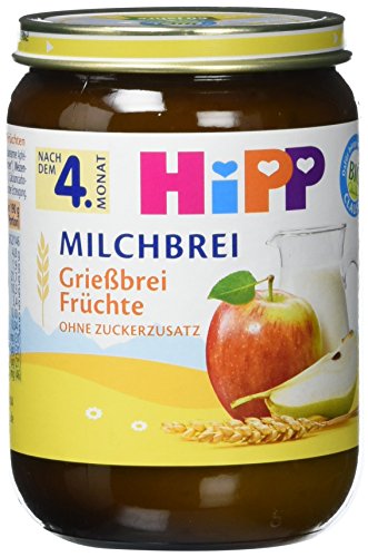 Preisvergleich Produktbild HiPP Milchbrei Bio Grießbrei Früchte - Bio, 6 x 190 g