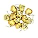 Produktbild Mimihuhu Weihnachtsdekoration, 12 Stück Liebeskugeln in Herzform, Weihnachtsbaum, hängende Dekoration, Weihnachtsschmuck für Zuhause, Dekoration, Gold, 4,5 cm