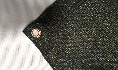 Preisvergleich Produktbild europlanen Zaunblende Sichtschutz Windschutz Tennisblende Bauzaunblende dunkelgrünes Gewebe, rundum gesäumt und geöst; 1,80m x 50m