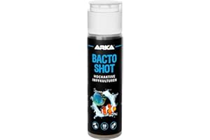 ARKA Bacto-Shot - 50 ml - wysoce aktywne żywe kultury szczepień do wody morskiej i akwarium słodkowodnego - w zestawie naturalne media filtrujące - do odświeżenia i poprawy biologii wody i jakości
