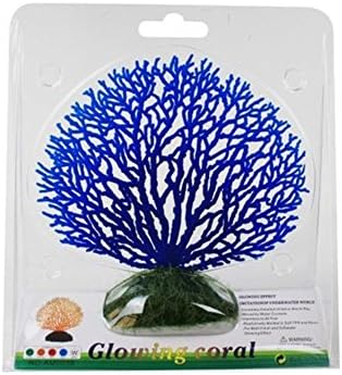 HYGMall 1PC Luminous Simulation Coral Fluorescence Sea Iron Tree Ornaments Tank Making Landscape Aquarium Ornaments Aquarium Aquatic Plants Fish Pet Aquarium