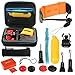 Produktbild PULUZ 14 in 1 Surfing Action Kameras Gopro Zubehör Set Bundle (Bobber Handgriff + Floaty Schwamm + Quick Release Gürtelschnalle + Surf Board Mount + Schwimmende handschlaufe + Safety Tethers Strap + Tasche Beutel) für für GoPro HERO6/5 / 4 Session / 4/3 + / 3/2/1,Xiaomi Yi DBPOWER AKASO VicTsing apeman WiMiUS Rollei QUMOX Lightdow Campark, Sony Und die meisten Sportkameras