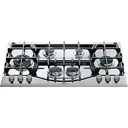 Hotpoint Ariston - Table de cuisson à gaz DPZ 961 TS/ix/A Finition inoxydable avec grilles en fonte de 90 cm