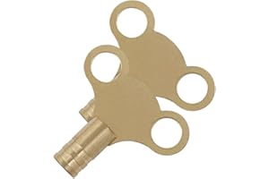 GTSE Pack of 2 Brass Radiator Key, Radiator Bleed Key, Radiator Bleed Valve Key, Clock Type Radiator Key, for Bleeding and Air Vent, Key to Bleed Radiator UK