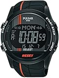 Pulsar Herren-Armbanduhr Digital Quarz Kautschuk PV4009X1