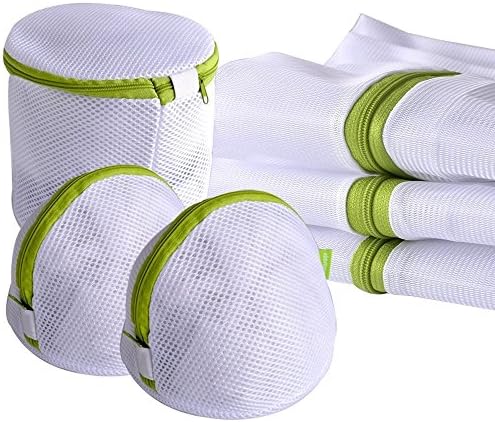 Washing Bag, Sayou® Durable Mesh Wash Laundry Bag / Reusable Laundry Bags with Zips for Underwear,Sock,Baby Cloth, Bra (Set of 6)