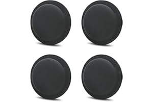 Ztowoto Funda de silicona compatible con AirTag, AirTag Funda protectora de silicona con pegamento de que no deja marcas 4 PCS (4-Negro)