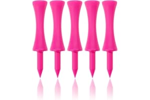 ECADDIE Plastic Castle Graduated Golf Tees (Pack of 50) - Various Sizes & Colours