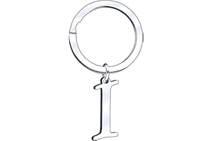 GUOYU A B C D E F G H I J K L M N O P Q R S T U V W X Y Z Llavero de plata con letra del alfabeto, para mujeres y hombres
