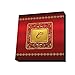 Produktbild lamp-in-a-box w0606-mng-gldrc "monograms-golden mit Rot Buchstabe C" MDF Wand Kunst, 15,2 x 15,2 cm Multicolor