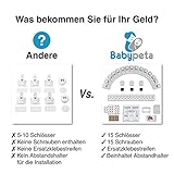 Vorteilspaket – magnetisches Schrankschloss und Schubladensicherung 15 Stück + 3 Schlüsseln. UVP 40€ erste 50 Kunden nur 19€! unsichtbare Kindersicherung für Schränke, Schubladen! - 6