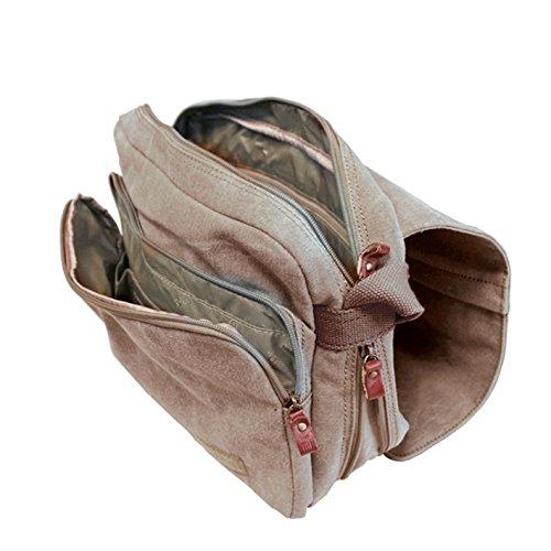 Troop Cotton Messenger Bag - Brown