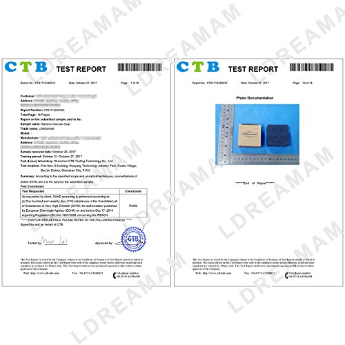 Bambuskohle Handgemachtes Seife,Bamboo Charcoal Soap,Gesicht Seife. LDreamAM® Entschlackendes Gesicht & Körperreiniger.Für Akne, Ekzem, Gesichtsreinigung Behandlung für Akne Prone Haut - 7