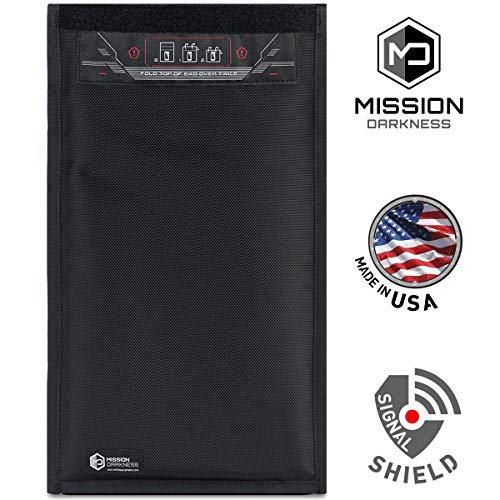 Mission Darkness Non-Window Faraday Bag for Tablets - 5th Gen Shielding for Law Enforcement and Military
