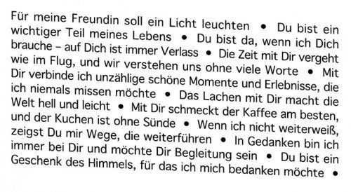 WORTLICHT „FREUNDIN“ SPRECHENDE KERZE - 2