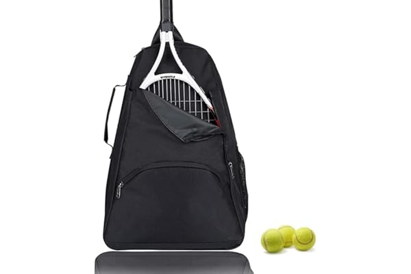 Nogsay Sac à Dos de Tennis, Sac à Dos de Tennis, Unisexe pour Femme, Homme et Enfant, Sac à Dos pour Raquette de Tennis, Badminton, Sac à Dos de Tennis, Sac à Dos de Sport, Sac à Dos de Tennis