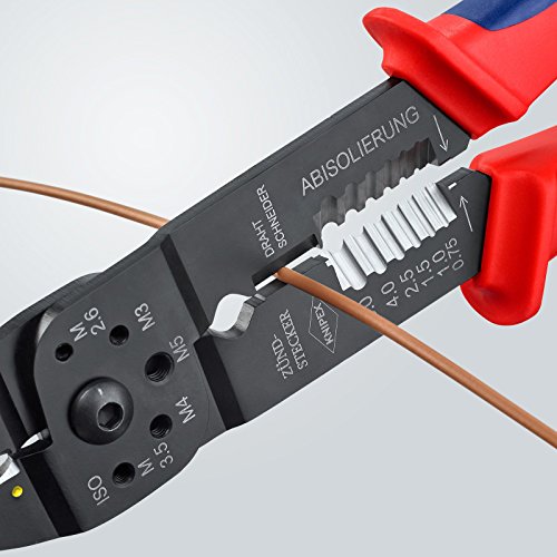 Knipex 97 21 215 – Crimpzange für isolierte Kabelschuhe und Steckverbinder - 4