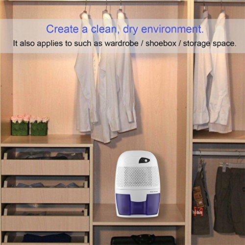 LESHP Dehumidifier,Tragbare 500ml Kleinen Raumentfeuchter Feuchtigkeitsabsorber Für Keller Schlafzimmer Garage Büro Garderobe usw - 3