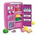 Produktbild Ggoddess 32Pcs Vorgeben, Kühlschrank Spielzeug-Set, elektrische Simulation Mini-Spielzeug, Kühlschrank mit Play Food Set, Automaten Spielhaus Spielzeug mit Beleuchtung Klingelfunktion - Weinrot