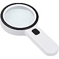 XEREBIAN Magnifying Glass 30X, Large Magnifier with Light, LED Illuminated & Handheld, Premium High Power Magnify Glass for Reading Books, Newspaper (Big 30x Glass)