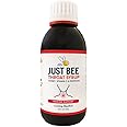 Just Bee 100% Natural Propolis, Vitamin C and Honey Syrup for Immune Support (150ml Glass Bottle)