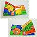 SODIAL(R) Soft fabric Baby Children Intelligence development Squeaky Picture Cloth Book - Animal Kingdom