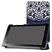 Produktbild Lenovo Tab3 A7-30 Schlank hülle,Mama Mouth Ultra Schlank Superleicht Ständer PU Leder Smart Shell hülle mit Standfunktion für 7" Lenovo Tab 3 7 TB3-730M / TB3-730F Android 6.0 Tablet 2016,Rattan Flower