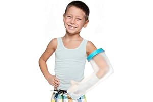 VURYAPI Protège Platre Protection Étanche pour Bras Enfant, Protection étanche pour les Blessures,les Brûlures, les Mains, les Bras, les Coudes lors de la Baignade, Matériau en PVC Durable