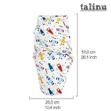 TALINU Pucksack aus 100 % Baumwolle mit praktischem Klettverschluss | mit 2 Jahren Zufriedenheitsgarantie | Strampelsack, Pucktuch - 3