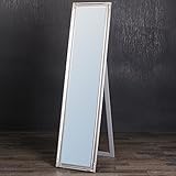 Standspiegel BAROCK Silber ANTIK SPIEGEL MIT STÄNDER HOLZRAHMEN Domingo 160x40cm - 2