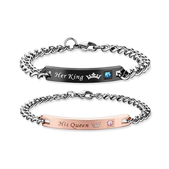 COAI His Only Her One Pulseras para Pareja de Acero Inoxidable