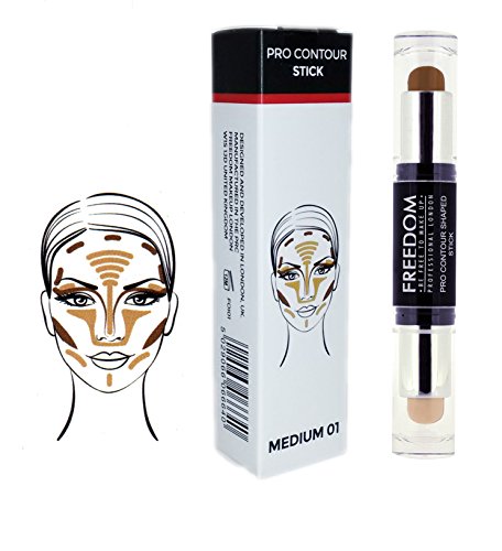 Freedom Makeup London Pro Contour Cream Shaped Stick 01 Medium