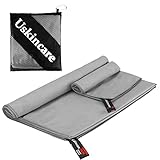 【 Schnelltrocknend 】Das strapazierfähige Mikrofaserhandtuch ist weich, saugfähig, was es ideal für die Sauna, für Fitness, Yoga, Pilates oder Gymnastikübungen macht.