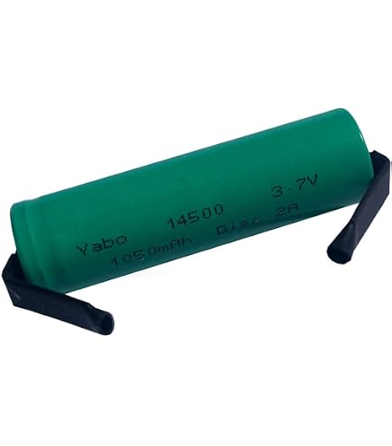 Pila Batteria 14500 Litio Ricaricabile 3.7V 3000 mAh con Paglietta per