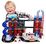 City Car Park Auto Parking Garage Petrol Station Die Cast Cars Play Set Toy (Toy)