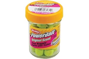 Berkley Powerbait Power pépites Poisson Appât Chartreuse 31,2 gram en pot, Bpnc