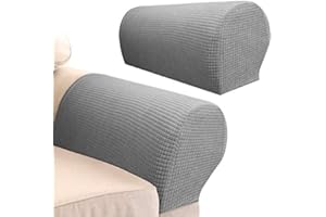 SKYBOOK Arm Rest Covers Set, Pack of 2 Stretch Armchair Arm Covers Soft Polyester Arm Caps Non Slip Furniture Protector For Chair, Sofa, Couch