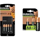 Duracell Cef 14 Şarj Aleti + 2'şer Adet Aa Ve Aaa Pil (4 Saat Şarj Cihazı, 1 Adet) + Durace